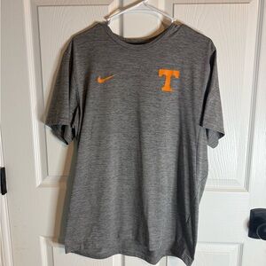 Nike Gray and Orange Men's Shirt